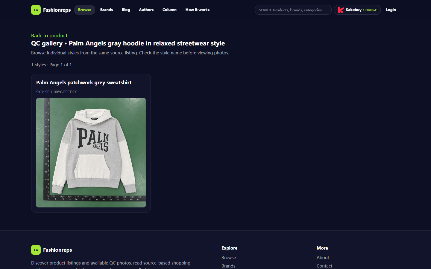 Versandkostenprüfung für Palm Angels Hoodie